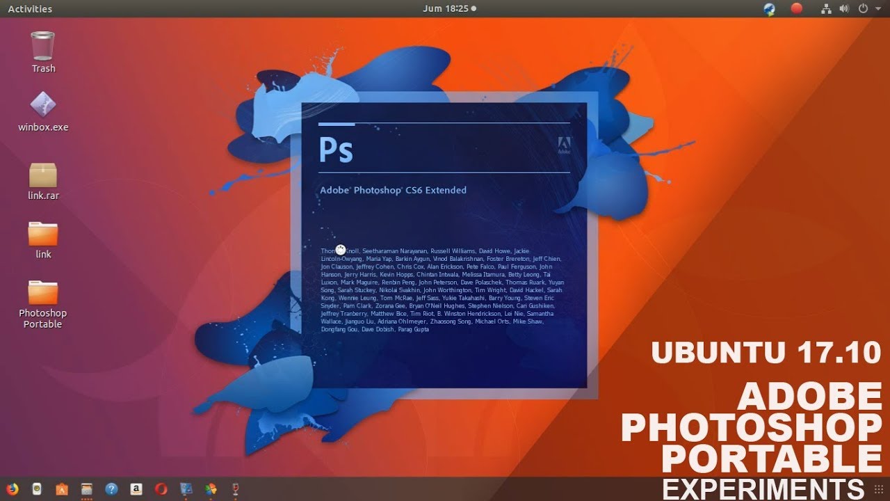 Adobe photoshop ubuntu elements